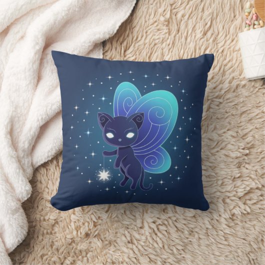 Coussin Night Star Fairy Pixie Cat (Couverture)