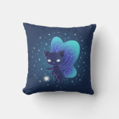 Coussin Night Star Fairy Pixie Cat (Recto)