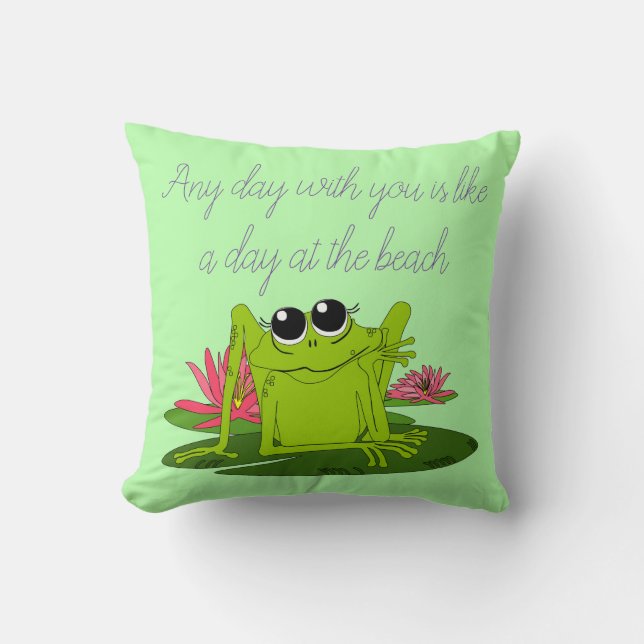 Coussin N'Importe Quel Jour Avec Vous, C'Est Comme Une Jou (Recto)