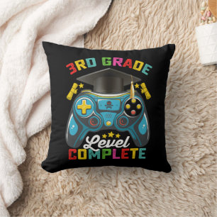 Coussin Niveau 3e année diplômé jeu vidéo joueur