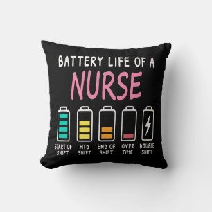 Coussin Niveau de batterie d'un graphique d'humour d'infir