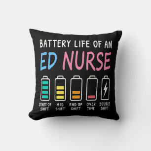 Coussin Niveau de batterie d'une infirmière des urgences n