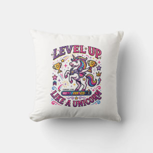 Coussin Niveau de licorne monte comme une licorne publicit