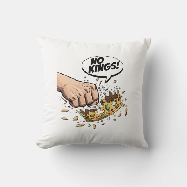 Coussin No Kings In America Création de Design (Recto)