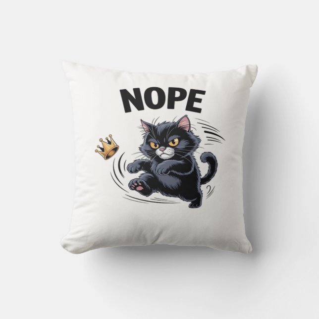 Coussin No Kings In America Funny Kicking Crown Classic Vi (Recto)