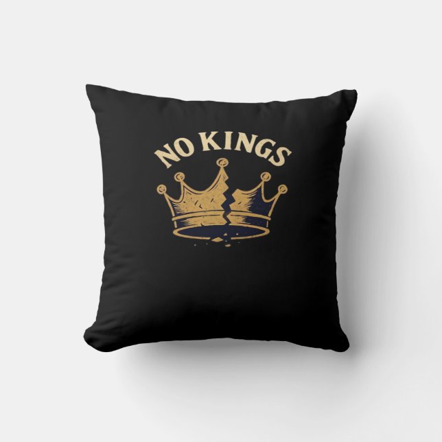 Coussin No Kings Minimal Clean (Recto)