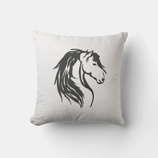 Coussin Noble tête de cheval (Recto)