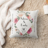 Coussin Noces de perle 30 Ans Anniversaire de mariage Comm (Couverture)