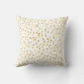 Coussin Noces d'or Confettis de coeurs dorés (Verso)