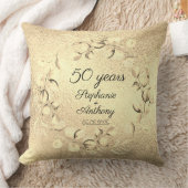 Coussin Noces d'or de 50 ans d'Eucalyptus (Couverture)