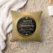 Coussin Noces d'or Glam or et diamants (Couverture)