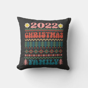 Coussin Noël 2022 Famille-Joyeux Noël-Joyeux Noël-Joyeux-F