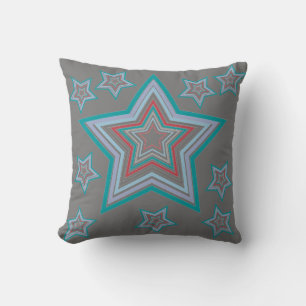 Coussin Noël 2023 en étoiles, décoration fun