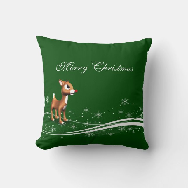 Coussin Noël à l'inné de caricature (Recto)