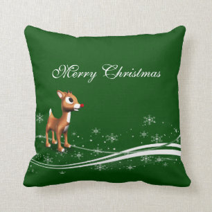 Coussin Noël à l'inné de caricature