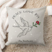 Coussin NOËL AMOUR JOIE Fête de Noël Baies Rouges (Couverture)