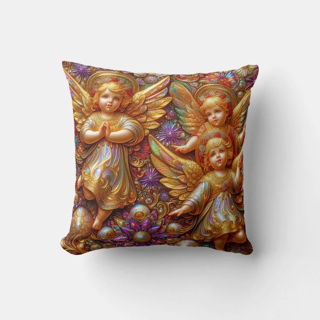 Coussin NOËL ~ Angles Vintages ~ (Recto)