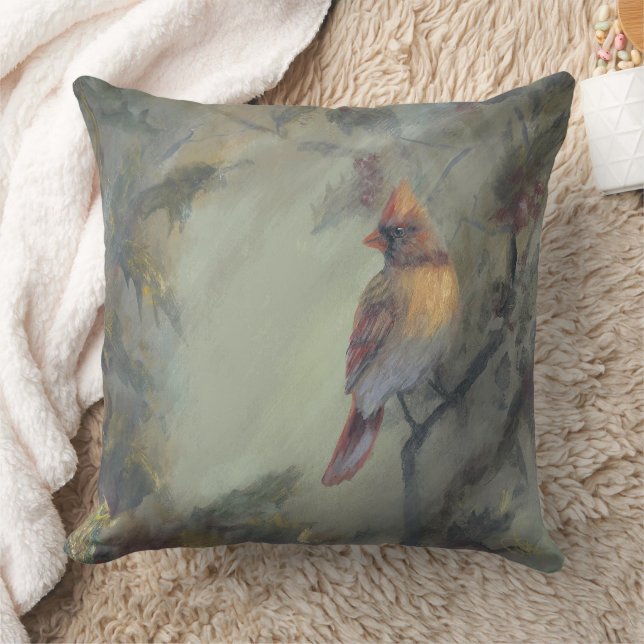 Coussin "Noël arrive" Cardinal (Couverture)