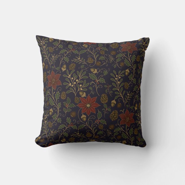 Coussin Noël Art Nouveau (Recto)