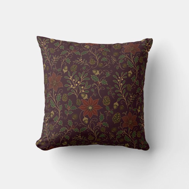 Coussin Noël Art Nouveau (Recto)