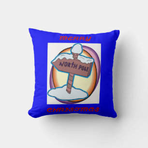 Coussin Noël au Pôle Nord