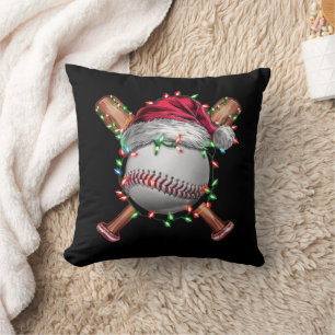 Coussin Noël Baseball Père Noël Sports Noël
