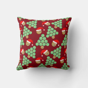 Coussin Noël Basket-ball Arbre Santa Chapeaux