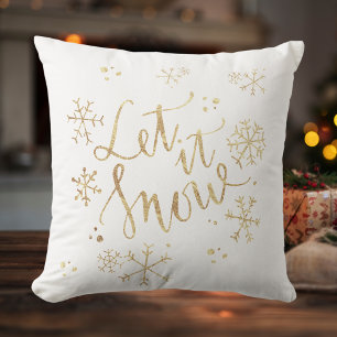 Coussin Noël blanc - Laisser neiger
