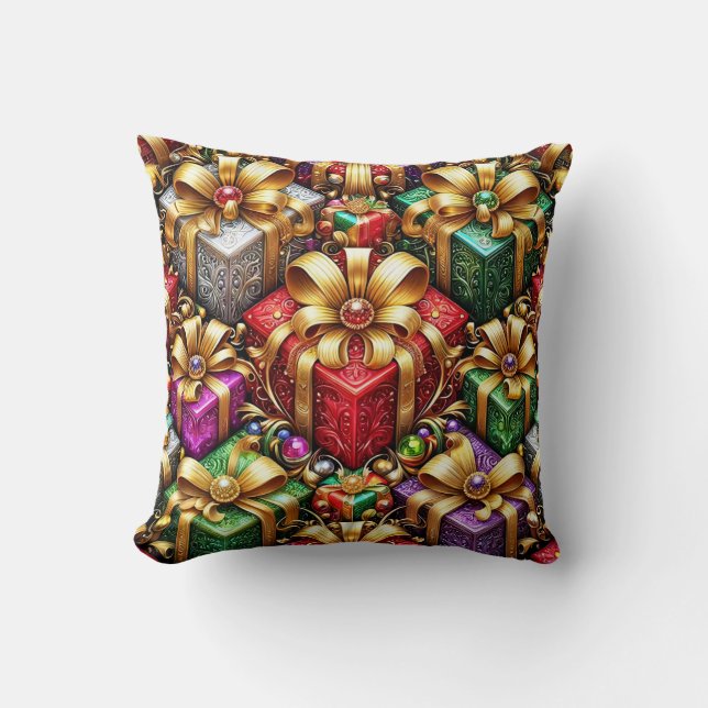 Coussin NOËL ~ Cadeaux pour Noël ~ (Recto)
