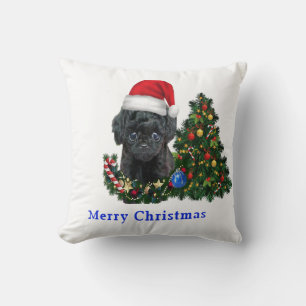 Coussin Noël Caniche  