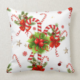 Coussin Noël Canne à Sucre