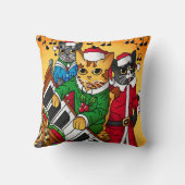 Coussin Noël Carol Cats (Verso)