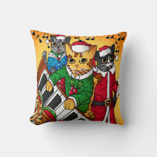 Coussin Noël Carol Cats