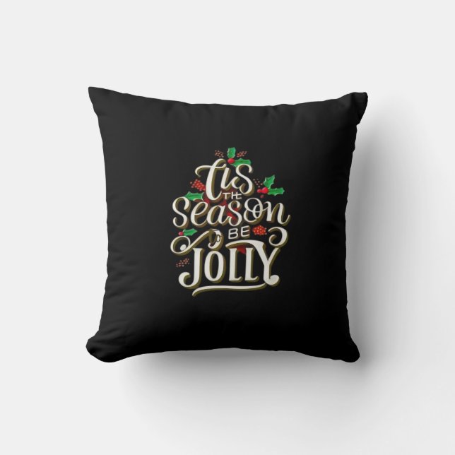Coussin Noël C'Est La Saison Jolly (Recto)