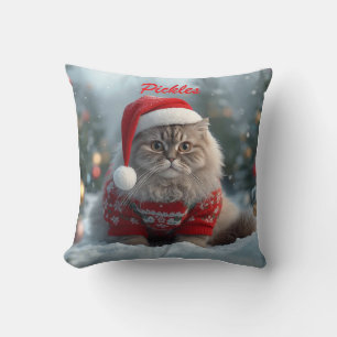 Coussin Noël Chat Shorthair britannique confortable Person