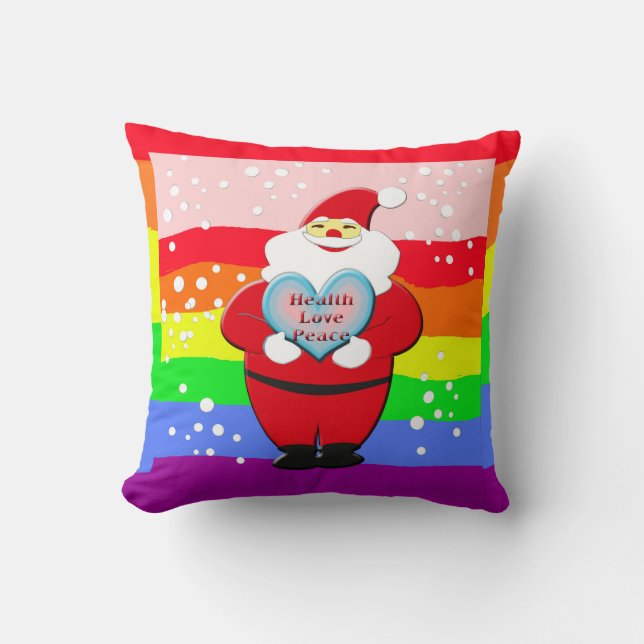 Coussin Noël coloré (Recto)