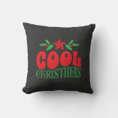 Coussin Noël cool - Gras Retro Maison de vacances Décor (Recto)