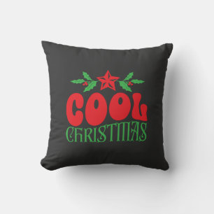 Coussin Noël cool - Gras Retro Maison de vacances Décor