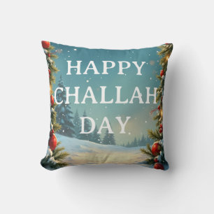 Coussin Noël cosy Joyeux Jour de Challah