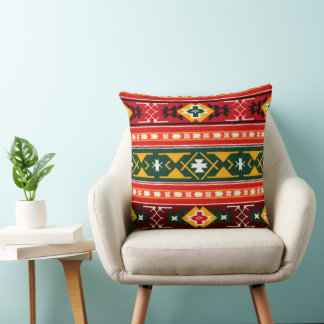 Coussin Noël culturel géométrique festif