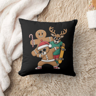 Coussin Noël Dabing Père Noël Ours Skate Reindeer Xmas