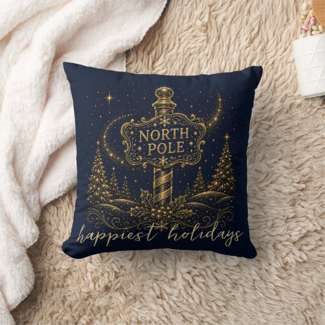 Coussin Noël dans les Étoiles | Pôle Nord (Couverture)