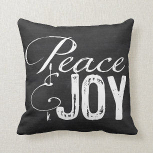 Coussin Noël de famille de vacances de paix et de joie