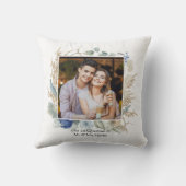 Coussin Noël de jeunes mariés 1ère année Mr & Mrs Chic Flo (Verso)