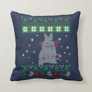 Coussin Noël de lapin