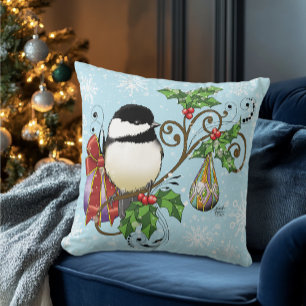 Coussin Noël de poulet d'hiver