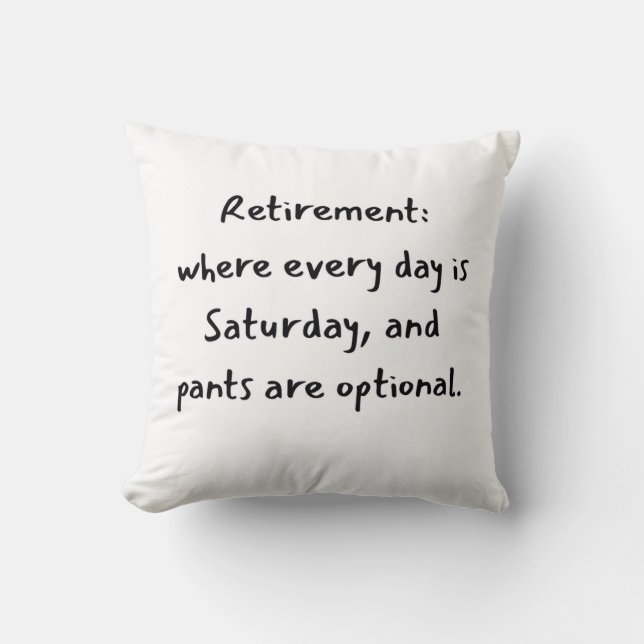 Coussin Noël de retraite  (Recto)