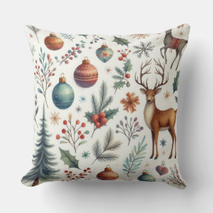 Coussin Noël des bois magiques