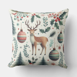 Coussin Noël des forêts enchantées