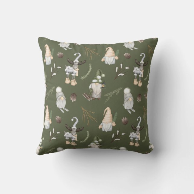 Coussin Noël des Gnomes (Verso)